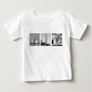Create-Your-Own 3 Photo Collage Baby T-Shirt