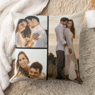 Create Your Own 3 Photo Collage Cushion