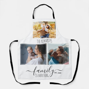 Create Your Own 3 Photo Collage Family Quote Name Apron