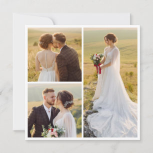 Create Your Own 3 Photo Collage Invitation