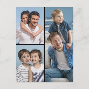Create Your Own 3 Photo Collage Postcard