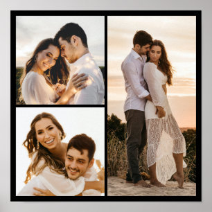 Create Your Own 3 Photo Collage Poster