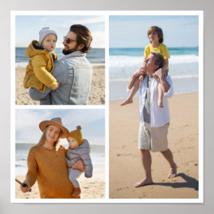Create Your Own 3 Photo Collage Poster