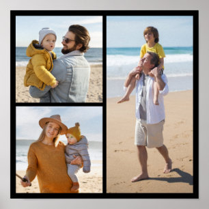 Create Your Own 3 Photo Collage  Poster