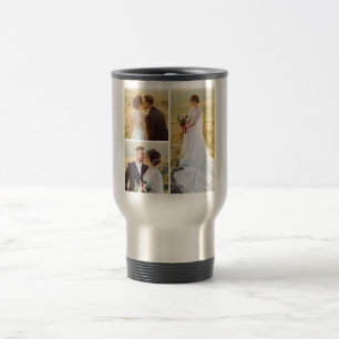 Create Your Own 3 Photo Collage Travel Mug