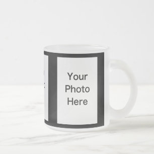 Create Your Own 3 Photo Frosted Glass Mug (10oz)