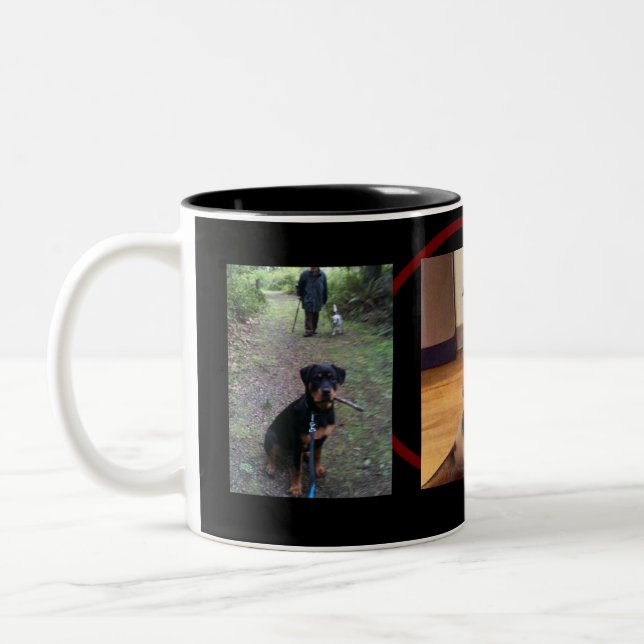 Create Your Own 3-Photo Gift Coffee Mug (Left)