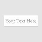 Create Your Own 3" X 1" Name Tag