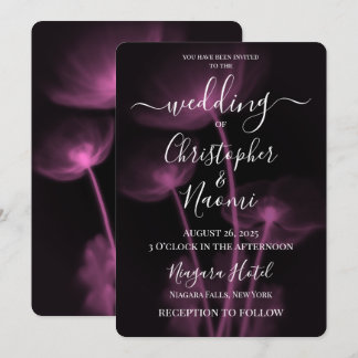 Create Your Own - 3 X-Ray Flowers Wedding Invitation