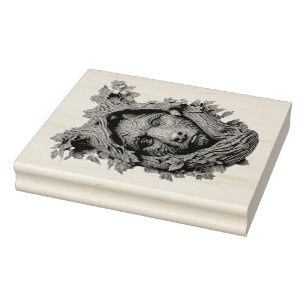 Create Your Own 3D Faux Bois Carved Wood Bear Rubber Stamp
