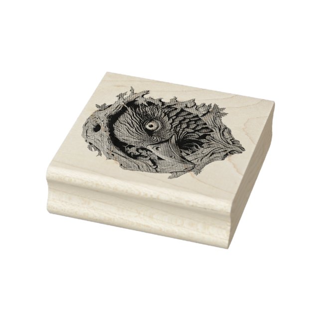 Create Your Own 3D Faux Bois Carved Wood Raven Rubber Stamp (Stamp)