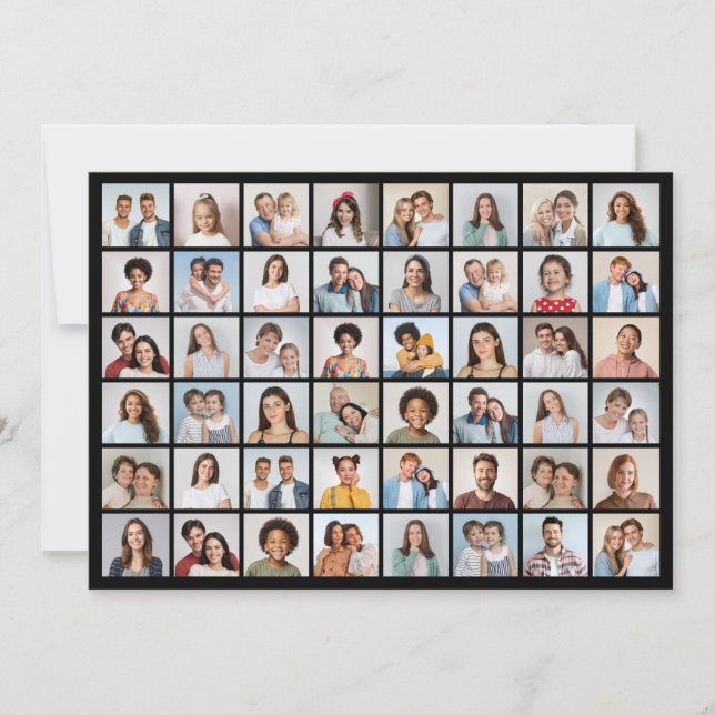 Create Your Own 48 Photo Collage  Card (Front)