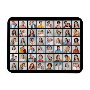 Create Your Own 48 Photo Collage Flexible  Magnet