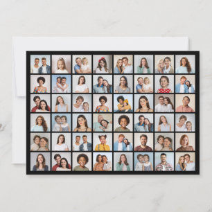 Create Your Own 48 Photo Collage Greeting Card