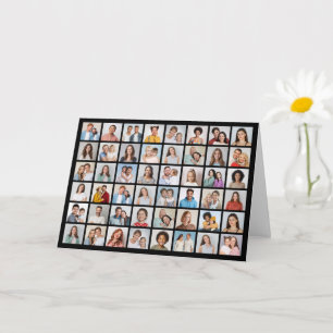 Create Your Own 48 Photo Collage Greeting Card