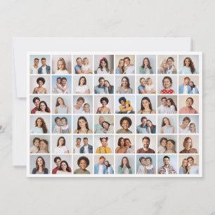 Create Your Own 48 Photo Collage Greeting Card