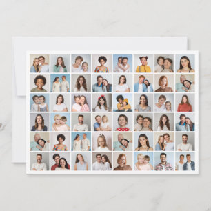 Create Your Own 48 Photo Collage Greeting Card
