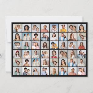 Create Your Own 48 Photo Collage Greeting Card