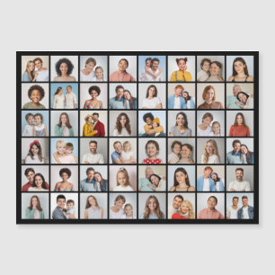 Create Your Own 48 Photo Collage Magnetic Card