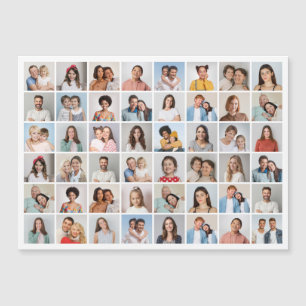 Create Your Own 48 Photo Collage Magnetic Card