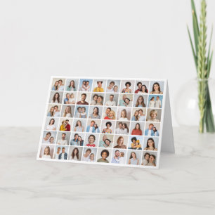 Create Your Own 48 Photo Collage Note Card