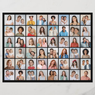 Create Your Own 48 Photo Collage Paper Sheet