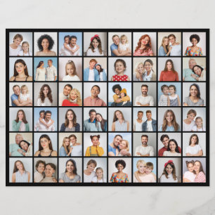Create Your Own 48 Photo Collage Paper Sheet