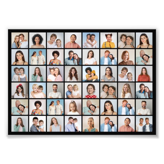 Create Your Own 48 Photo Collage Photo Enlargement (Front)