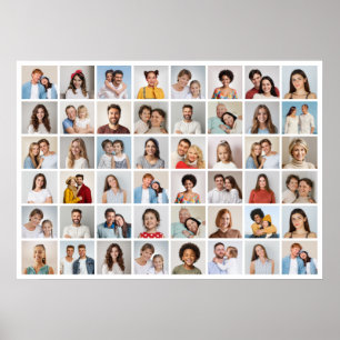 Create Your Own 48 Photo Collage Poster