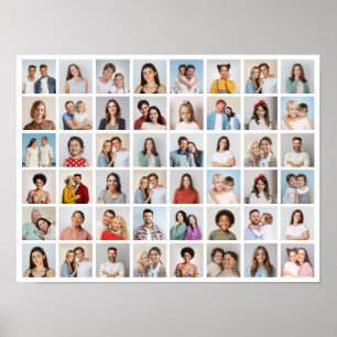 Create Your Own 48 Photo Collage Poster