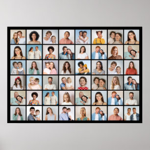 Create Your Own 48 Photo Collage Poster