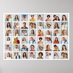 Create Your Own 48 Photo Collage Poster