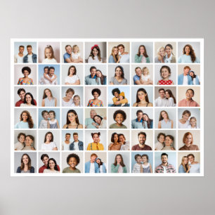 Create Your Own 48 Photo Collage Poster