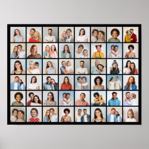 Create Your Own 48 Photo Collage Poster