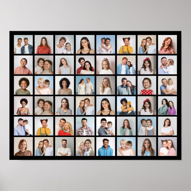Create Your Own 48 Photo Collage  Poster (Front)