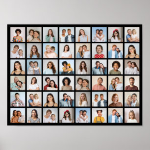 Create Your Own 48 Photo Collage Poster