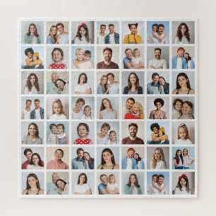 Create Your Own 49 Photo Collage Jigsaw Puzzle