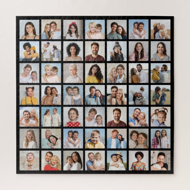 Create Your Own 49 Photo Collage Jigsaw Puzzle (Vertical)