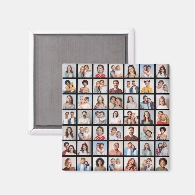 Create Your Own 49 Photo Collage Magnet (Front/Back)