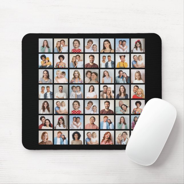 Create Your Own 49 Photo Collage Mouse Mat (With Mouse)