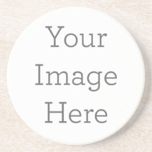 Create Your Own 4.25" Diameter Sandstone Coaster