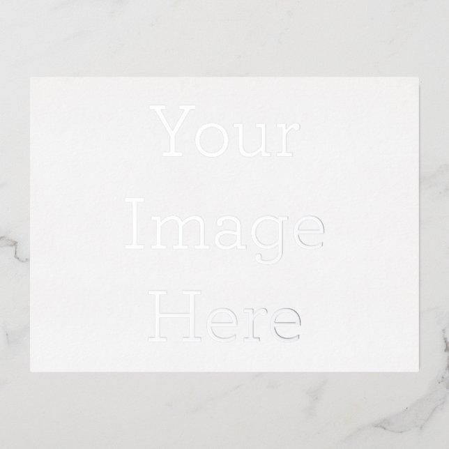 Create Your Own 4.25" x 5.6" Foil Invitation Postcard (Front)