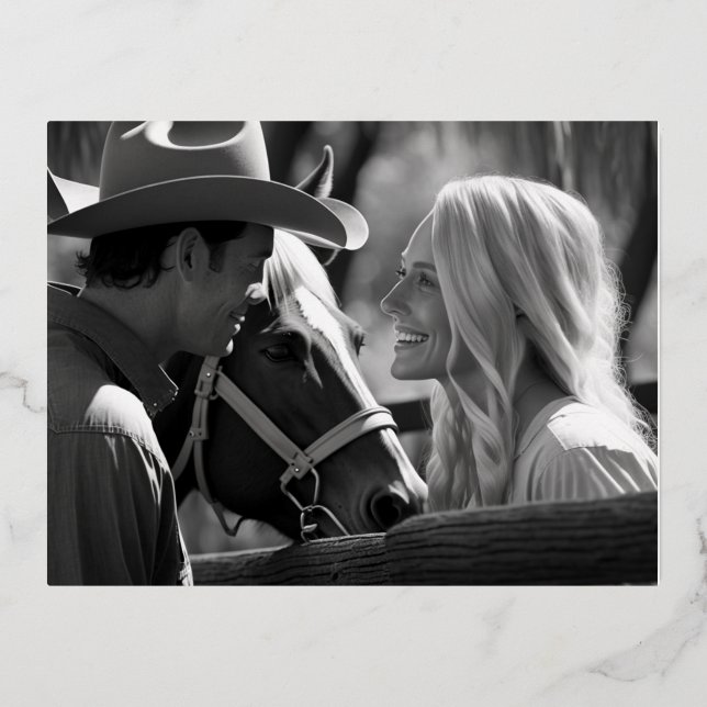 Create Your Own 4.25" x 5.6" Foil Holiday Post Car (Front)