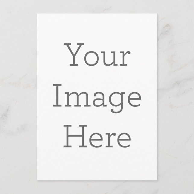 11.4 cm x 15.9 cm / 4.5" x 6.25" Flat Menu Card (Front)