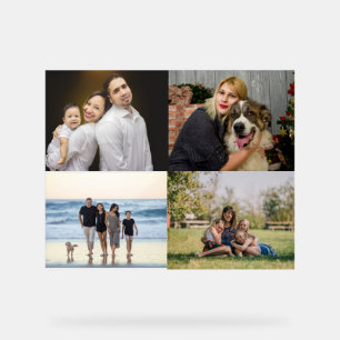 Create Your Own 4 Family Photo Collage  Acrylic Sign