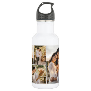Create Your Own 4 Photo Collage 532 Ml Water Bottle