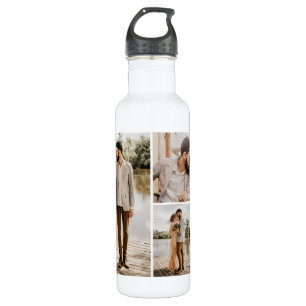 Create Your Own 4 Photo Collage 710 Ml Water Bottle