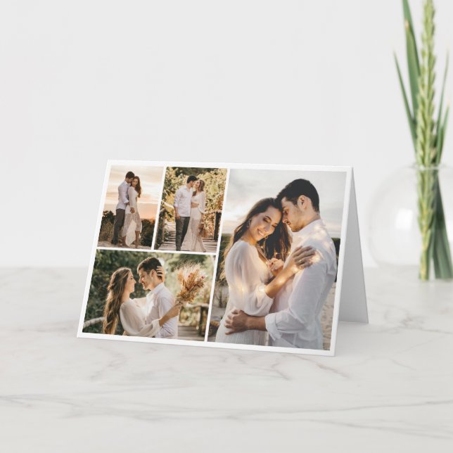 Create Your Own 4 Photo Collage Card (Front)