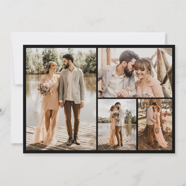 Create Your Own 4 Photo Collage Card (Front)