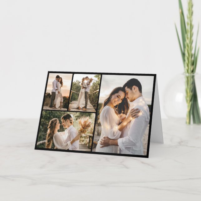 Create Your Own 4 Photo Collage Card (Front)